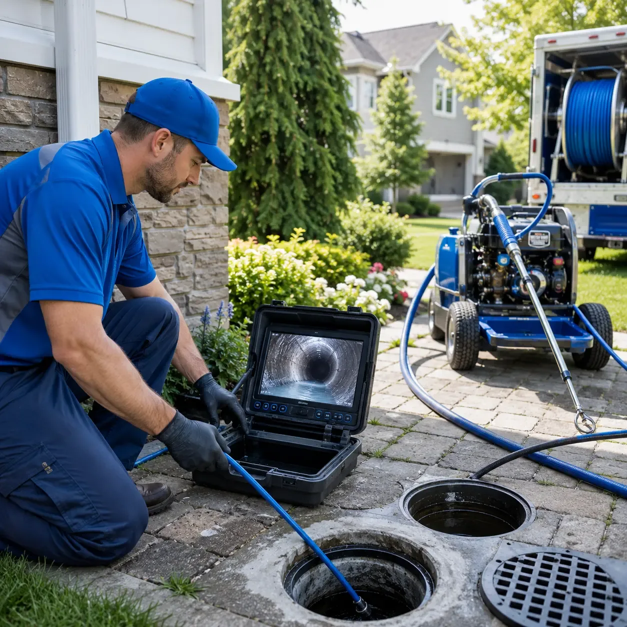 Outdoor drain cleaning professionals serving Sangerville, ME
