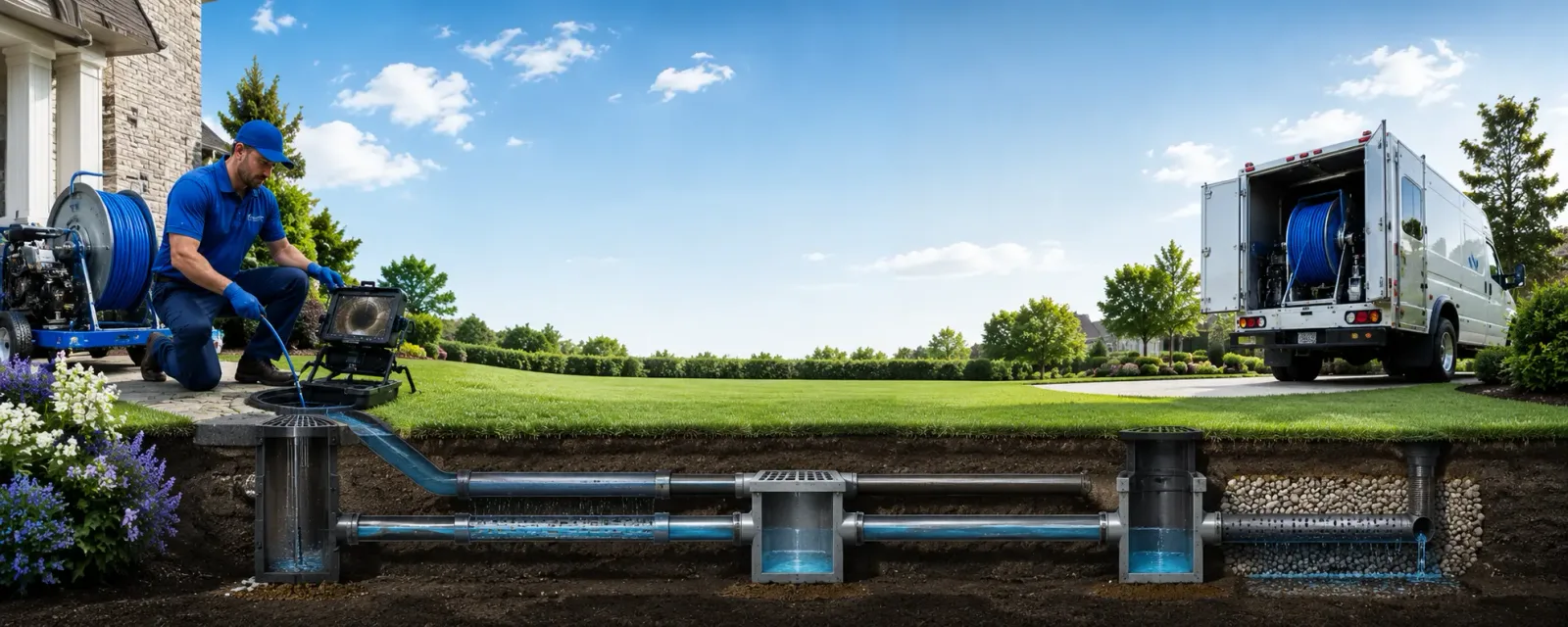 Outdoor drain cleaning information for Sangerville, ME
